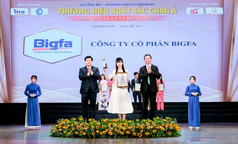 Công ty Cổ phần Bigfa lần đầu tiên được vinh danh tại lễ trao giải